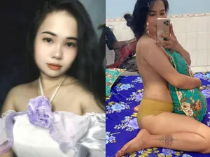 Cô vợ dâm cằm điện thoại tự quay người chồng xoạc mình
